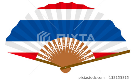 Thai flag fan Thai flag fan 132155815