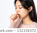 咳嗽的女人 AI 生成的圖像 132156372