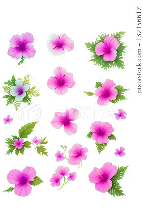 芙蓉插圖集(粉紅色) 芙蓉插圖集(粉紅色) 132156617