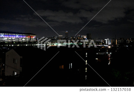 Nissan Stadium and the surrounding area of Shin-Yokohama Station 132157038