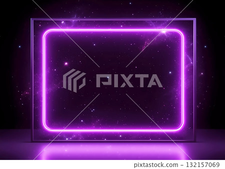 用彩色霓虹燈裝飾的抽象的背景 用彩色霓虹燈裝飾的抽象的背景 132157069