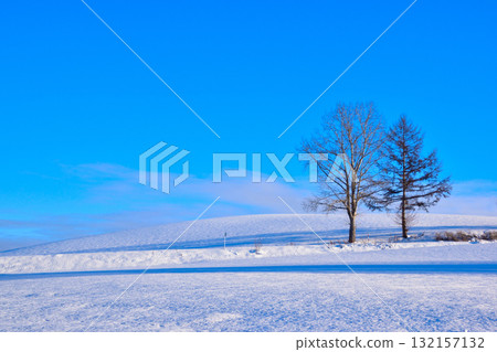 Winter Biei Town Winter Biei Town 132157132