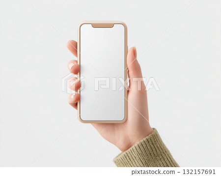 Simple composition smartphone mockup photo 132157691