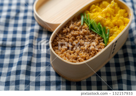 用大豆製作的肉末便當 132157933