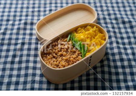 用大豆製作的肉末便當 用大豆製作的肉末便當 132157934