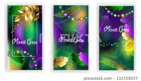 Mardi Gras flyers Mardi Gras flyers 132158037