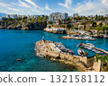 Historic old town of Antalya on the Mediterranean 132158112