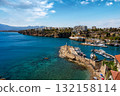 Historic old town of Antalya on the Mediterranean 132158114
