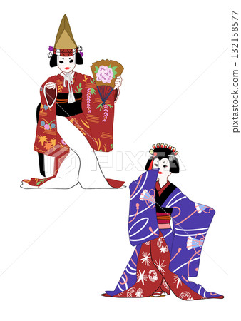 Kabuki female impersonator Kabuki female impersonator 132158577