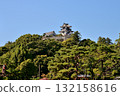 Kochi Castle's main tower, located on a small hill, is one of the remaining castle towers. 132158616