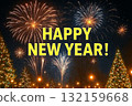 煙火慶祝新年 132159668
