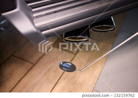 An Intricate CloseUp of a Car Exhaust System and Its Indicator for Better Understanding An Intricate CloseUp of a Car Exhaust System and Its Indicator for Better Understanding 132159762