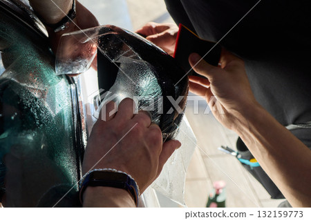 Applying a quality protective film on a vehicle is essential for longlisting surface protection 132159773