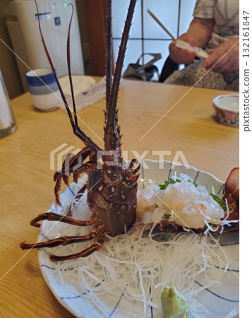 Lobster sashimi - vertical 132161847