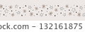 Minimalist beige and gray hand-drawn star banner background for website, invitation, and greeting card design. Doodle pattern 132161875