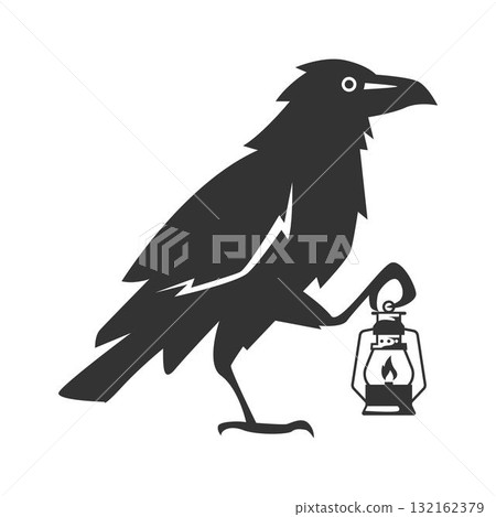 Vintage lantern icon design 132162379