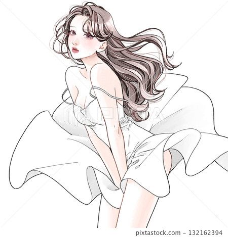 擺出性感姿勢的女人 擺出性感姿勢的女人 132162394