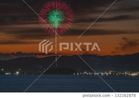 Gamagori Festival, Summer Fireworks Display, and Mikawa Bay as seen from Toyohashi City (Aichi Prefecture) Gamagori Festival, Summer Fireworks Display, and Mikawa Bay as seen from Toyohashi City (Aichi Prefecture) 132162878