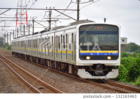 Uchibo Line, Iwane-Sodegaura, JR East, 209 series, C414 formation (Makuhari) 132163463