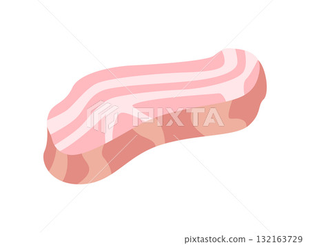 塊培根圖示的插圖 132163729