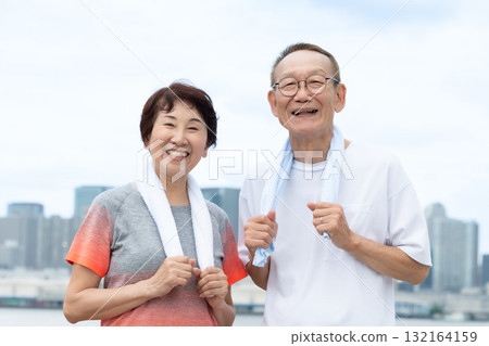 Senior couple portrait Senior couple portrait 132164159