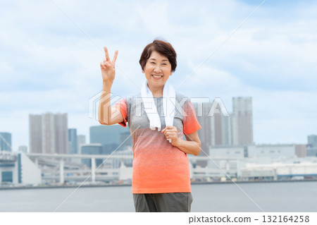 高級女性肖像 132164258