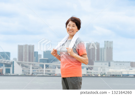 Senior female portrait 132164260