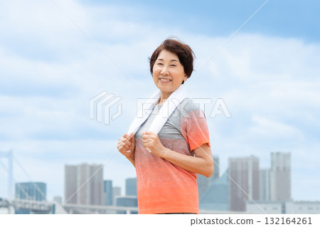 Senior female portrait 132164261