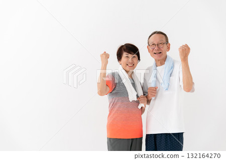 老年夫婦健身拳頭泵 132164270