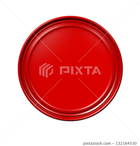Red, round badge isolated on white background Red, round badge isolated on white background 132164530
