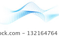 Abstract technology particle wave background. Modern design vector illustration. 132164764