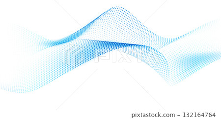 Abstract technology particle wave background. Modern design vector illustration. Abstract technology particle wave background. Modern design vector illustration. 132164764