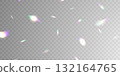 Light effect and zigzag ribbon falling from above on beam, swirl vector. 132164765