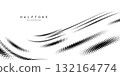Halftone abstract background, sports banner, brush illustration, design elements. 132164774