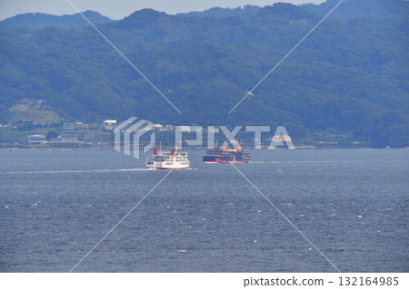 Tokyo Bay Uraga Channel Tokyo Bay Ferry Shirahama Maru Kanaya Maru 132164985