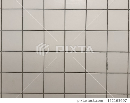 White tile on the wall background texture White tile on the wall background texture 132165697