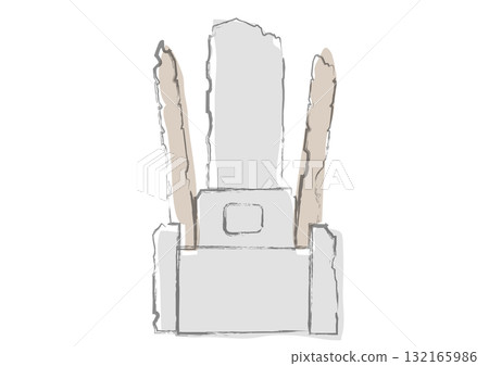Traditional Japanese gravestone and stupa designs Traditional Japanese gravestone and stupa designs 132165986