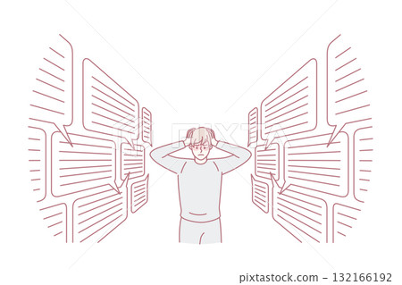 Too much information and communication concept 132166192