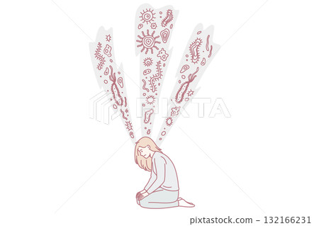 Research of bacterias and microorganisms concept 132166231