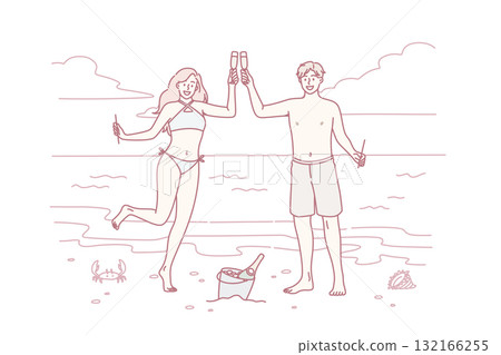 Enjoying vacations and exotic trip concept. 132166255