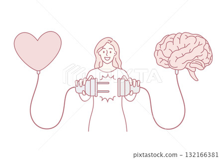 Love and positive emotions concept. 132166381
