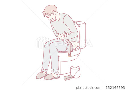 Having problems with stomach and diarrhea concept Having problems with stomach and diarrhea concept 132166393