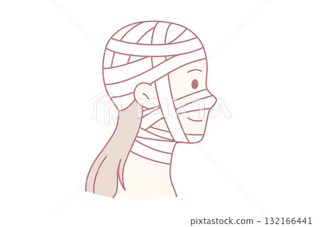 Head injury and healthcare concept Head injury and healthcare concept 132166441
