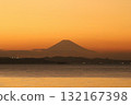 Beautiful sunset Mount Fuji 132167398