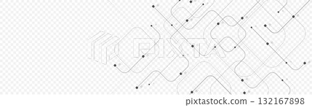 Motherboard technology circuit board background texture design. Creative idea AI banner concept for internet technology. Digital motherboard concept for poster, cover, banner, header, web template 132167898