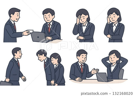 辦公室工作人員插圖集 辦公室工作人員插圖集 132168020
