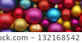 christmas balls seamless pattern background banner 132168542