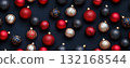 christmas balls seamless pattern background banner 132168544
