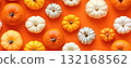 pumpkin seamless pattern autumn background 132168562