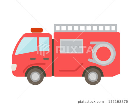 消防車(泵浦車)_扁平 消防車(泵浦車)_扁平 132168876